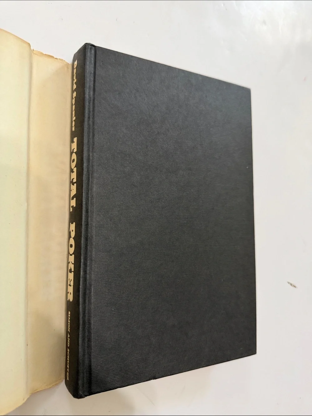 Total Poker by David Spanier- Black Hardcover Book